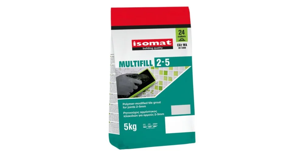 ISOMAT MULTIFILL 2-5 Cementová spárovací hmota CG2 WA, bílá, 5 kg Zlevněný