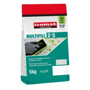 Značkový ISOMAT MULTIFILL 2-5 Cementová spárovací hmota CG2 WA, šedá, 5 kg