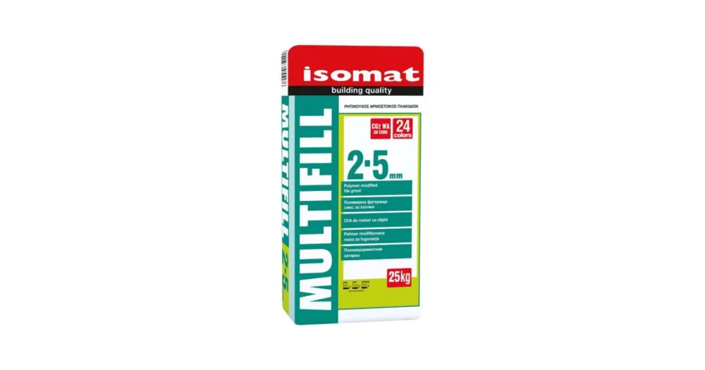 Víkendová Akce ISOMAT MULTIFILL 2-5 Cementová spárovací hmota CG2 WA, bahama, 25 kg