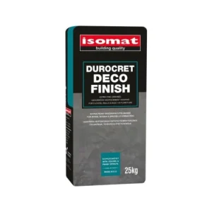 Akční Cena ISOMAT DUROCRET–DECO FINISH Mikrocementová dekorativní jemná stěrka, sv. šedá, 25 kg