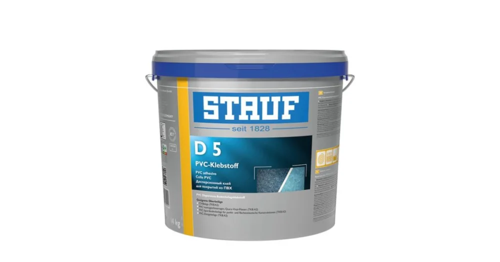 STAUF D 5 Disperzní lepidlo na mokré lepení pro PVC a LVT šedá, 14 kg Zlevněný