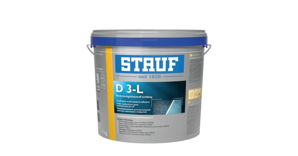 Přímo Od Výrobce STAUF D 3-L Disperzní lepidlo vodivé (antistatik) šedá, 14 kg