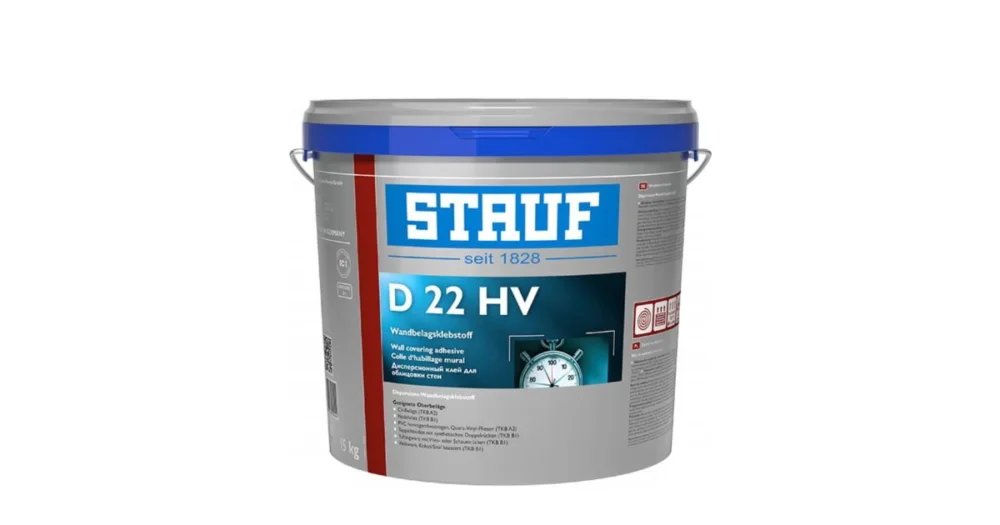 STAUF D 22 HV Disperzní lepidlo na stěny pro textil, CV, PVC šedá, 15 kg Odeslání Ihned