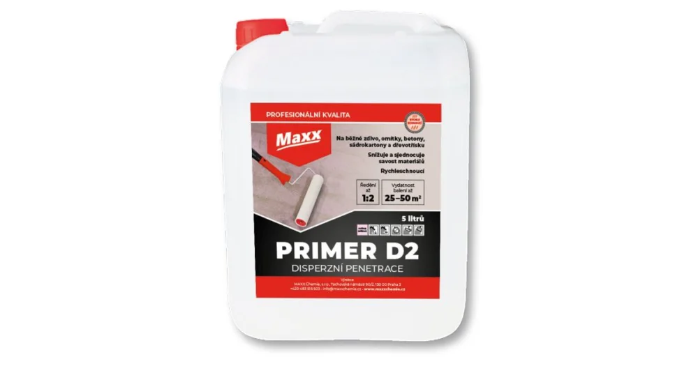 Zlevněný MAXX PRIMER D2 disperzní penetrace, 5 kg