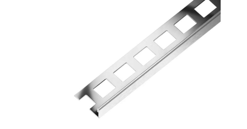 SP1 ukončovací lišta L, nerez V2A kartáč, 8 mm, 3 m Autentický
