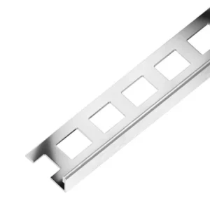 Zlevněný SP1 ukončovací lišta L, nerez V4A kartáč, 8 mm, 2,5 m