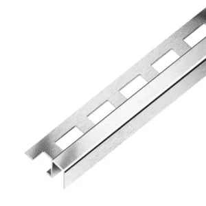 Zlevněný SP9 ukončovací lišta NQ, nepravidelná, nerez V2A kartáč, 10 mm, 2,5 m