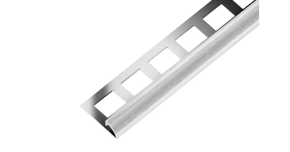 SP12 ukončovací lišta C, nerez V2A kartáč, 8 mm, 2,5 m Sezónní Sleva