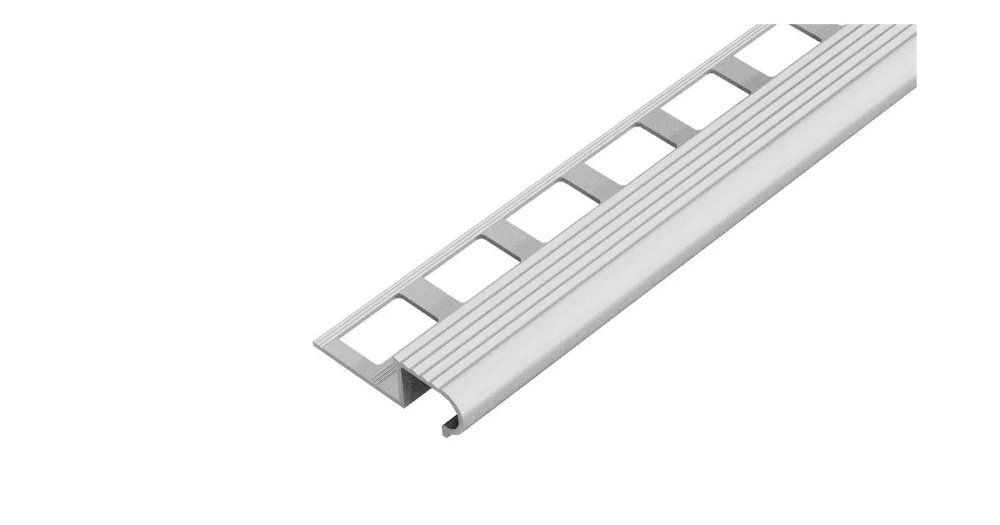 Poslední Šance SP20/1 schodová lišta S, hliník elox stříbro protiskluz, 12,5 mm, 2,5 m
