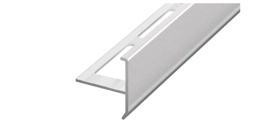 SP21/1 schodová lišta T, STEP, hliník elox stříbro, 10 mm, 2,7 m Nejlepší Volba