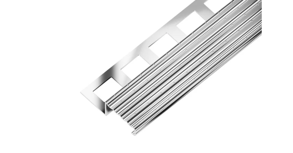 SP22/1 schodová lišta TREP-E, nerez lesk V2A protiskluz, 11 mm, 2,5 m Nová Kolekce
