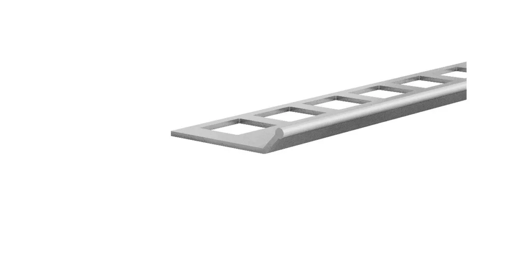 Akce DS1 ukončovací lišta, pro kamenický roh i designovou stěrku, hliník elox stříbro, 11 mm, 2,5 m