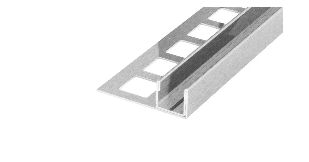 KP7/1 profil pro vsazení skla, nerez V2A kartáč, 13 mm, 1 m Zlevněný