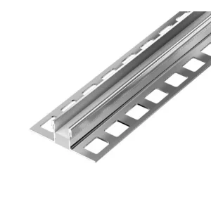 Akce DL7/2 dilatační lišta bez výplně, nerez lesk V2A, 15 mm, 2,5 m