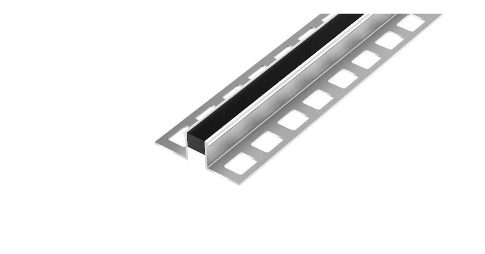 DL7/3 dilatační lišta s výplní 1/2 PU + 1/2 pryž, hliník černá, 18,5 mm, 2,5 m Odeslání Ihned