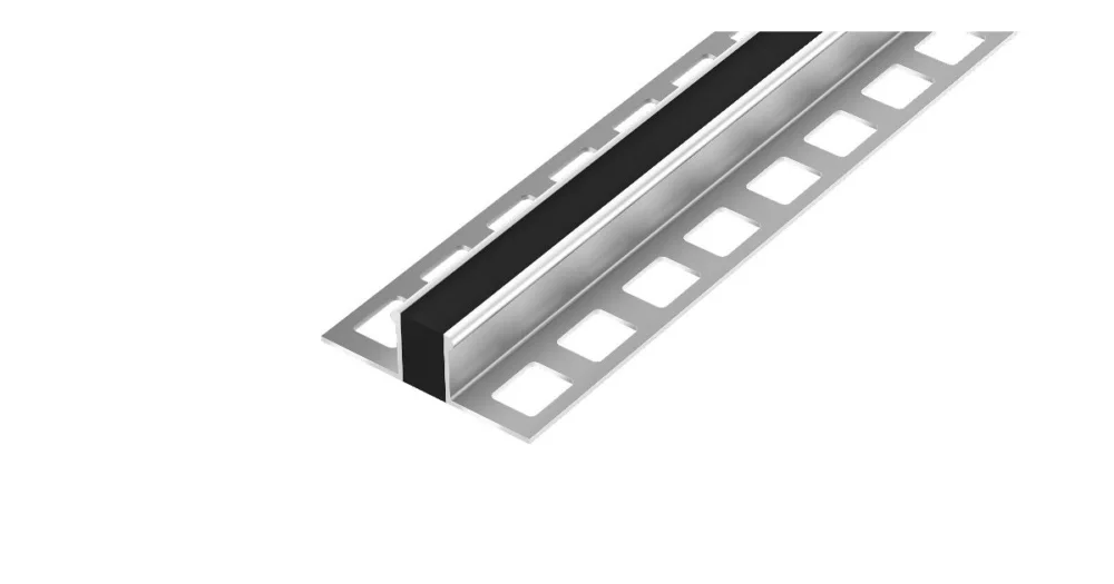 DL7/5 dilatační lišta s výplní, hliník + PU černá, 6 mm, 2,5 m Oblíbený