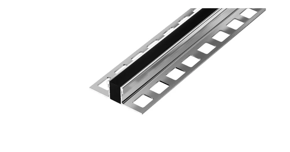 DL9 dilatační lišta, nerez V2A+EPDM guma černá, 20 mm, 2,5 m Autentický