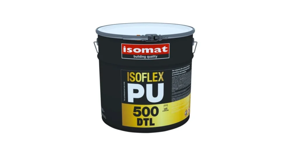ISOMAT ISOFLEX-PU 500 DTL Jednosložková polyuretanová hydroizolace, bílá, 1 kg Jen Po Omezenou Doba