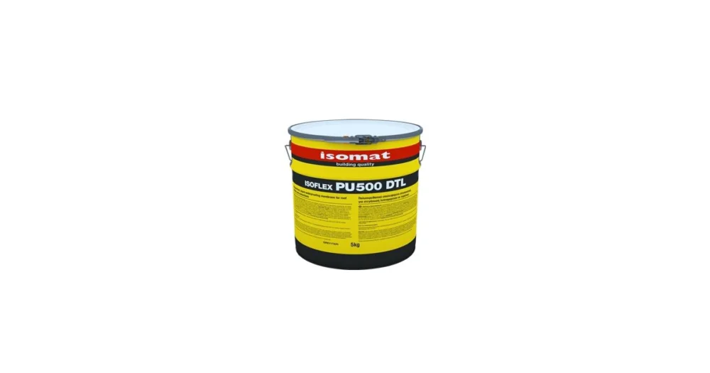 Značkový ISOMAT ISOFLEX-PU 500 DTL Jednosložková polyuretanová hydroizolace, bílá, 5 kg