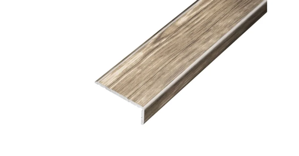 Horká Nabídka GREEN LINE schodovka 25x10 mm, hliník - dub šedožíhaný, samolepící, 2,7 m