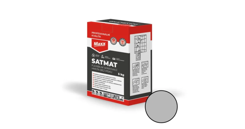 MAXX SATMAT spárovací malta šedá, 5 kg Nakupujte Hned