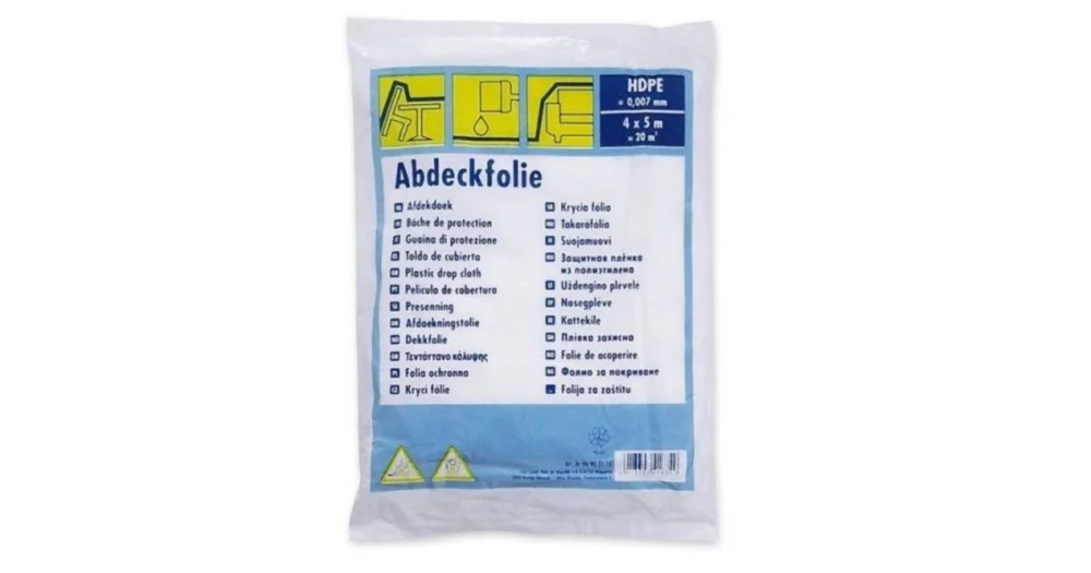 Expresní Doručení Fólie zakrývací HDPE, 4x5 m