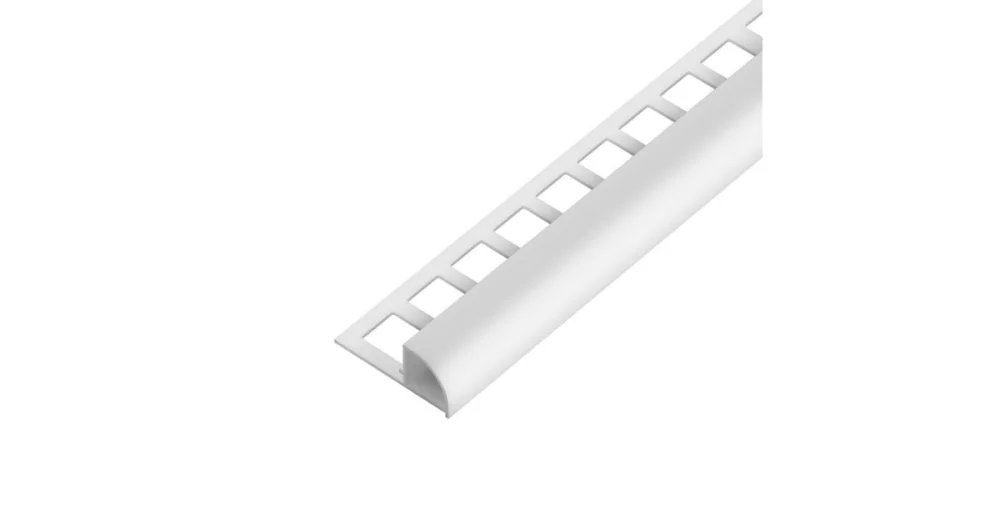 SP15/1 ukončovací lišta C, s vymezovačem, PVC bílá, 7 mm, 2,5 m Sleva