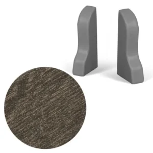 Akce AP35 koncovka L+P k liště TYP 08, PVC Dub Livingstone tabákový, 1 pár