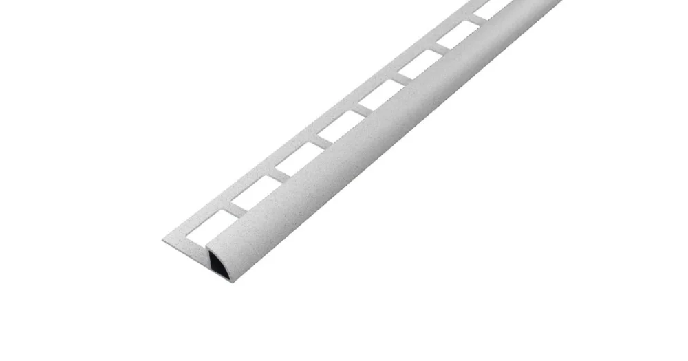 Must-Have SP14/2 ukončovací lišta C, hliník lakovaný Salt´n´pepper bílá, 10 mm, 2,5 m