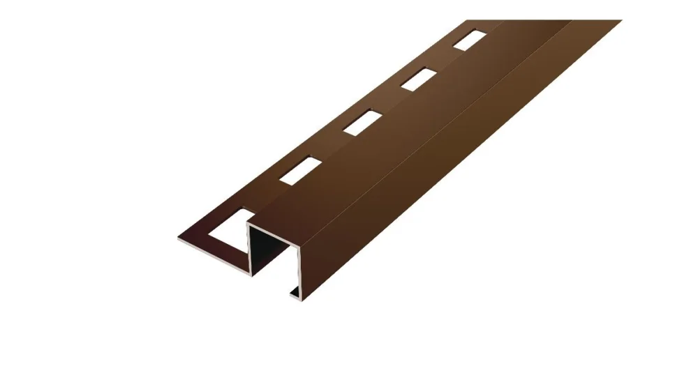 Kup Teď SP8/1 ukončovací lišta Q, hliník lakovaný hnědá, 11 mm, 2,5 m