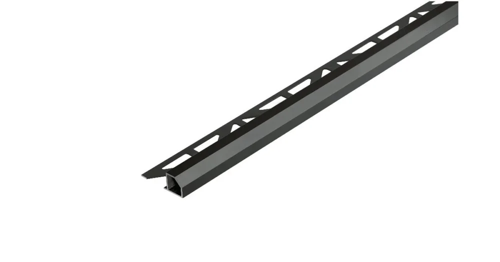 SP14/1 ukončovací lišta C, hliník elox černá matná, 11 mm, 3 m Cenová Bomba
