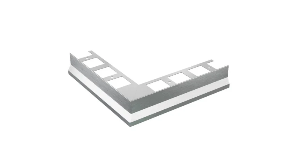 Aktuální BP9/1 balkonová lišta rohová, nerez V2A kartáč, 22 mm, 65 mm, 1 ks