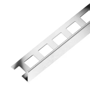 Zlevněný SP1 ukončovací lišta L, nerez V2A kartáč, 16,5 mm, 3 m