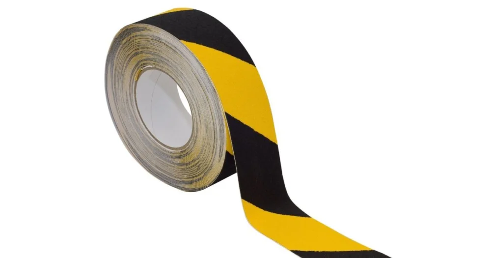 Objednat Nyní ROLL Protiskluzová páska, černožlutá, 50 mm x 18 m