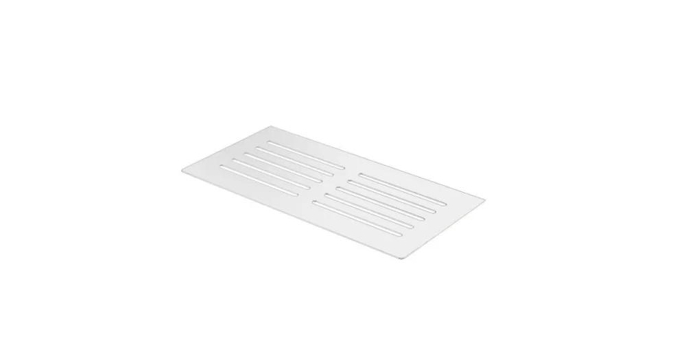 Vysoce Kvalitní KP3/3polička do koupelny OM1, do spár, nerez kartáč RAL9003, 250x125 mm