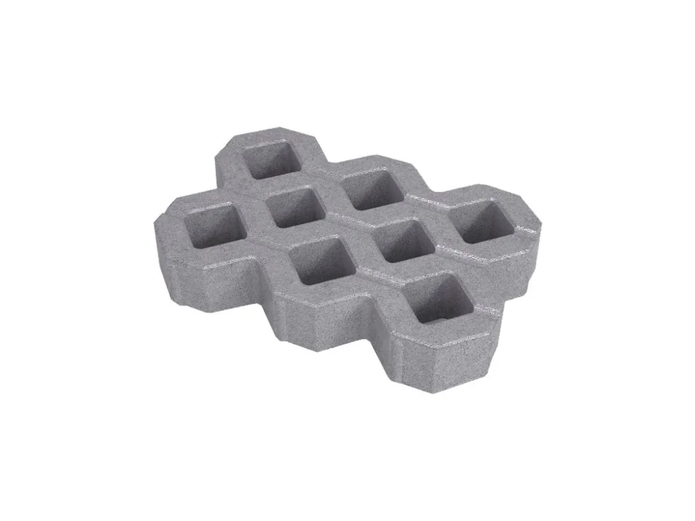 Betonová zatravňovací dlažba DITON 45 x 30 x 8 cm přírodní 1 ks Nakupujte Hned