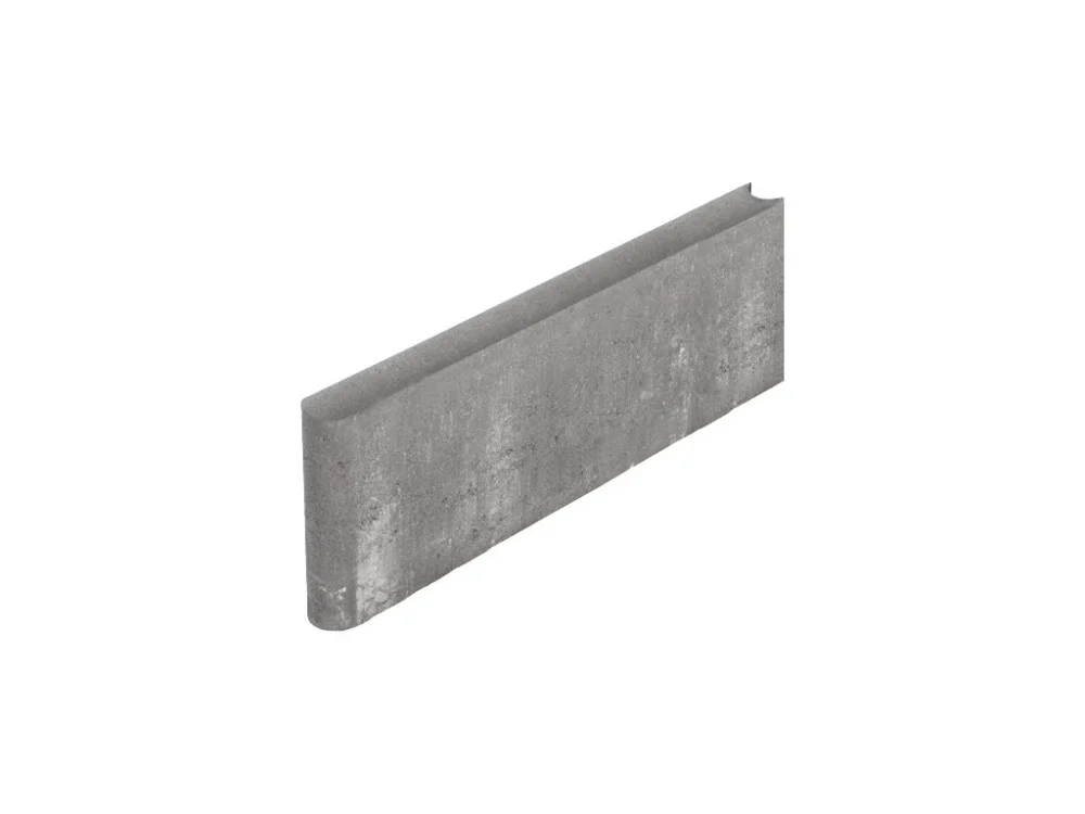 Betonový záhonový obrubník DITON s kulatým zámkem 50 x 5 x 20 cm přírodní 1 ks Hit Sezóny