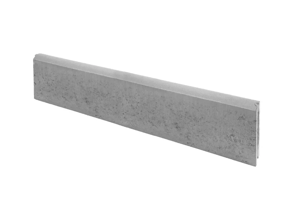 Betonový záhonový obrubník zaoblený DITON 100 x 5 x 25 cm přírodní 1 ks Přímo Od Výrobce