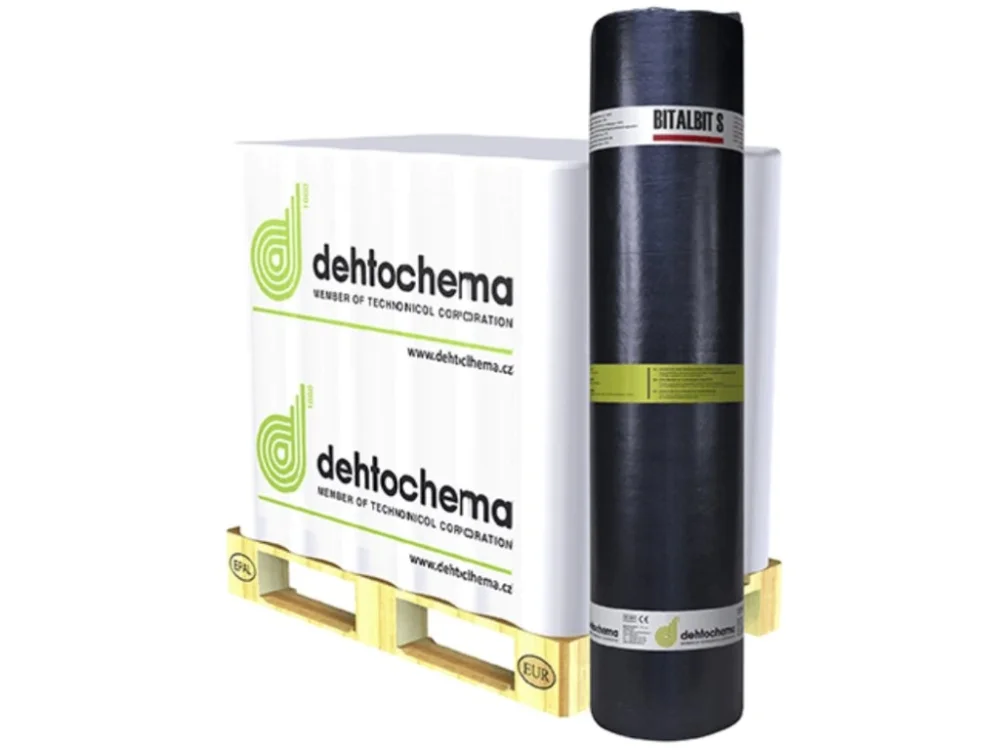 Autentický Bitalbit S 35 hydroizolační pás oxidovaný PROTIRADONOVÝ 3,5mm (10m2)