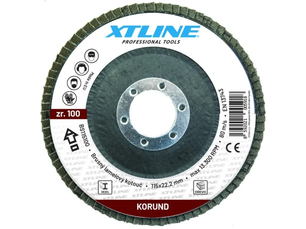 Super Cena Brusný kotouč lamelový 125 x 22,2 mm korund