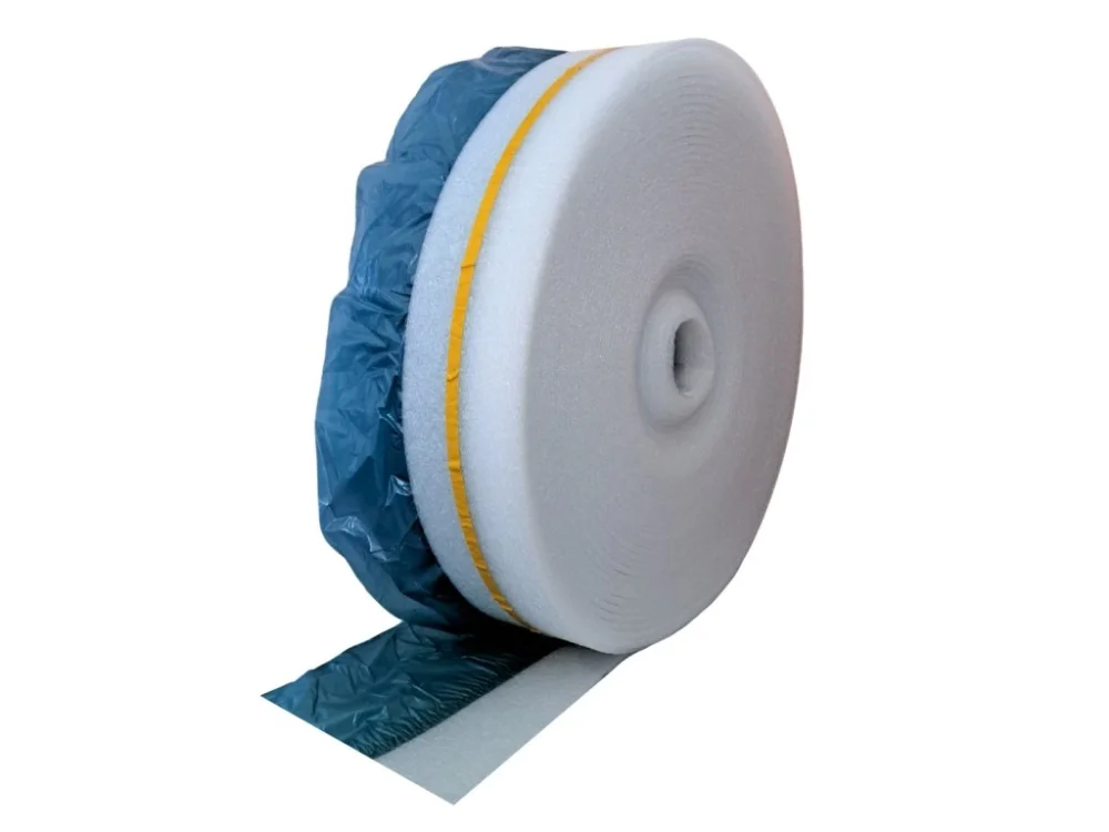 Vrácení Zdarma Dilatační pásek MIRELON s fólií a samolepicí páskou 8 x 150 mm - role 50m