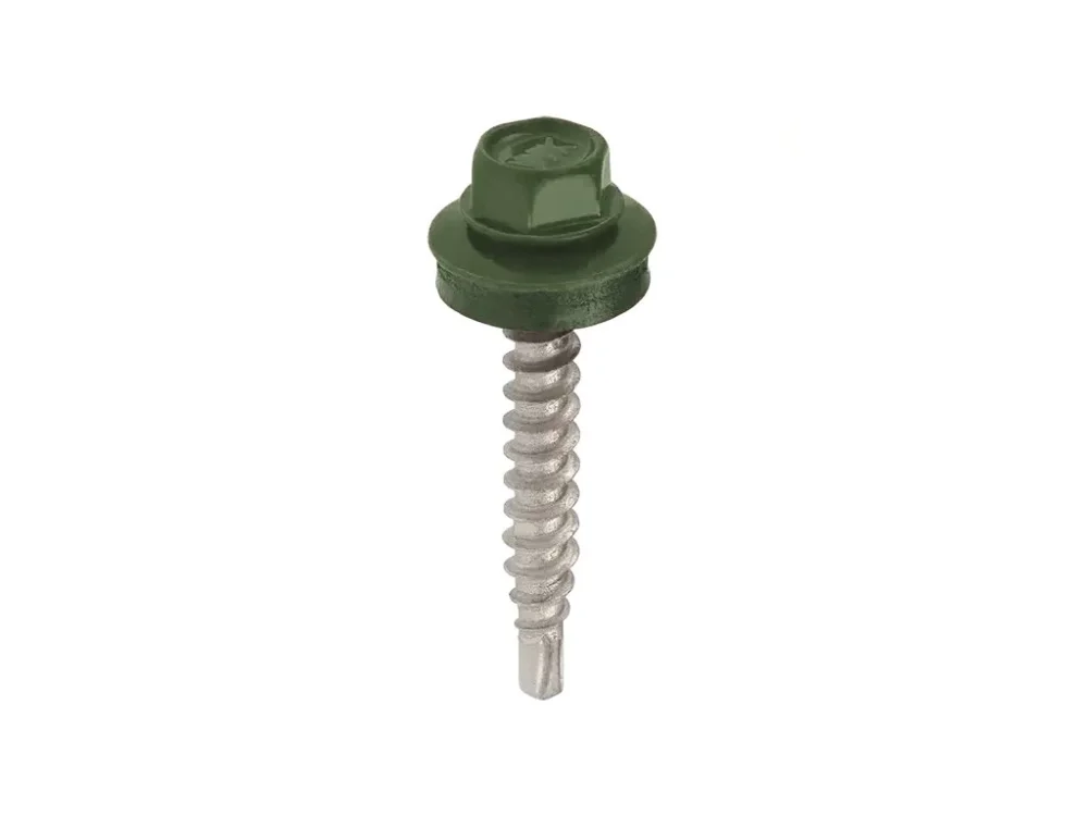 Levný Farmářské šrouby FRS pozinkované lakované 4,8 x 35 mm RAL 6020 20 ks