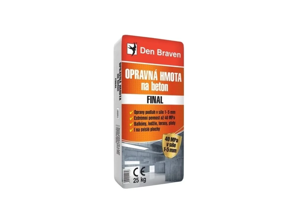 Akční Nabídka Finální opravná stěrka na beton QUARTZ FINAL 25 kg Den Braven