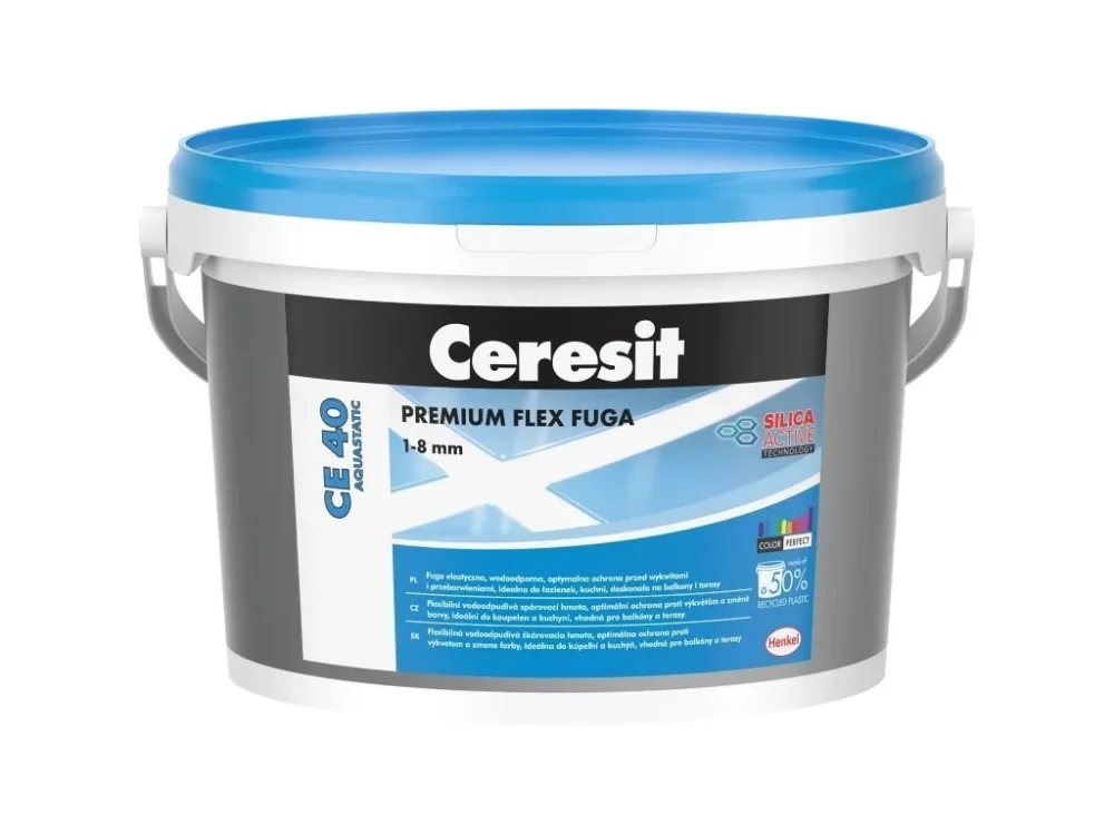 Nízká Cena Flexibilní spárovací hmota CE 40 Aquastatic bílá 2 kg Ceresit