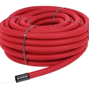 Akce Chránička kabelu 110 mm dvouplášťová 50 m červená