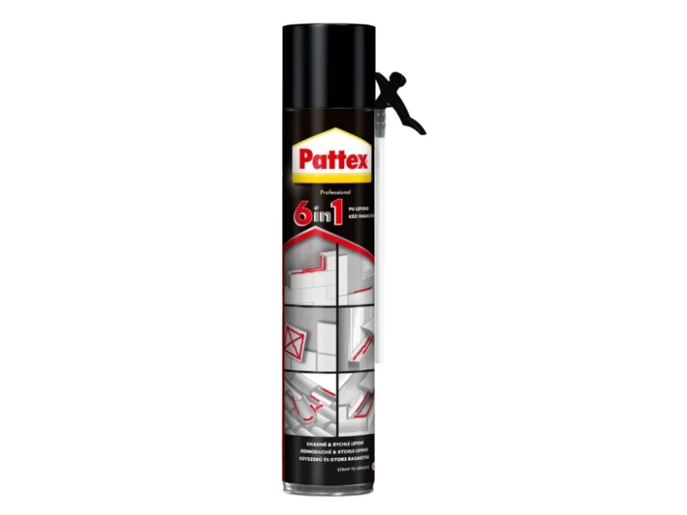 Originální Izolační pěna pistolová PATTEX PU lepidlo 6v1 - 750ml