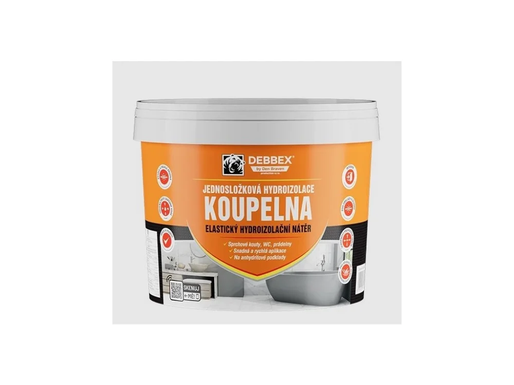 Jednosložková hydroizolace 2,5 kg KOUPELNA - Den Braven Nejprodávanější
