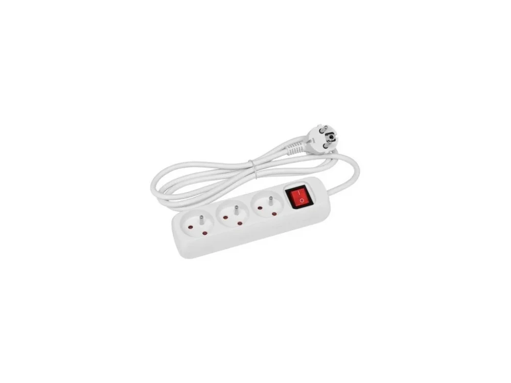 Tovární Cena Kabel prodlužovací 3 m s vypínačem a 3 zásuvkami