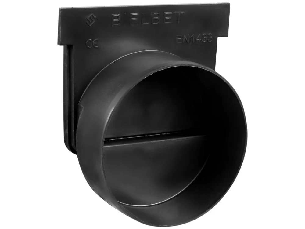 Rychlé Dodání Koncovka pro plastový žlab BIELBET 130 x 105 mm s odtokem DN110