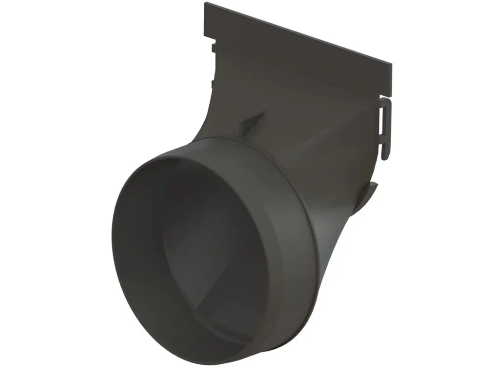 Cenový Hit Koncovka pro plastový žlab VODALAND EASY 125 x 100 mm s odtokem DN110